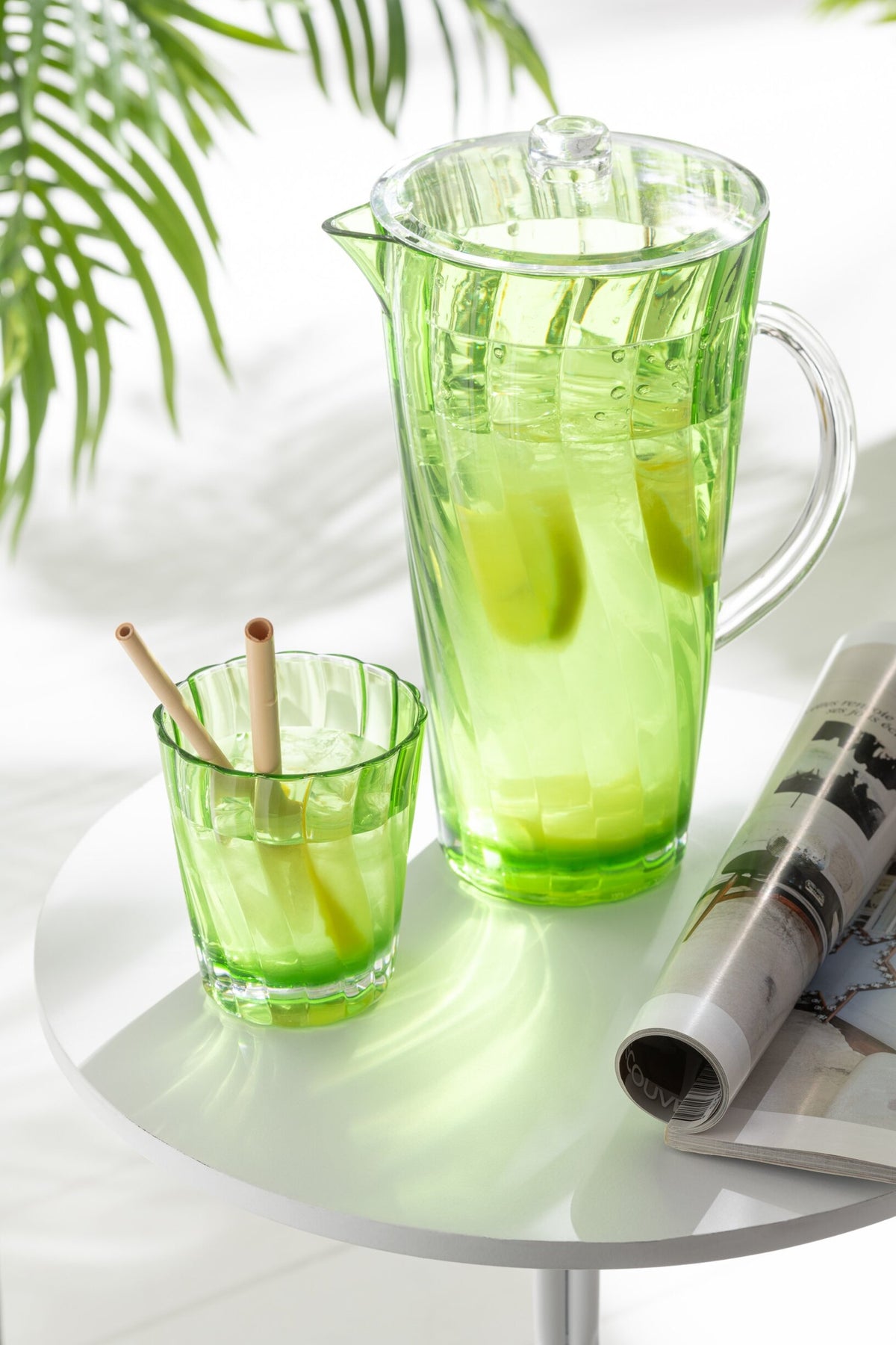 J-Line Nietłukące się szklanki do wody, mix wzorów – 4 sztuki