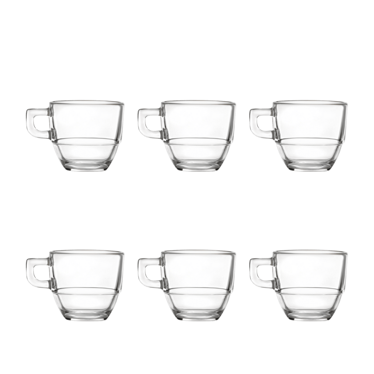 RCR Caffè Kop Stapelbaar 8 Cl - 6 Stuks - Glazen.nl