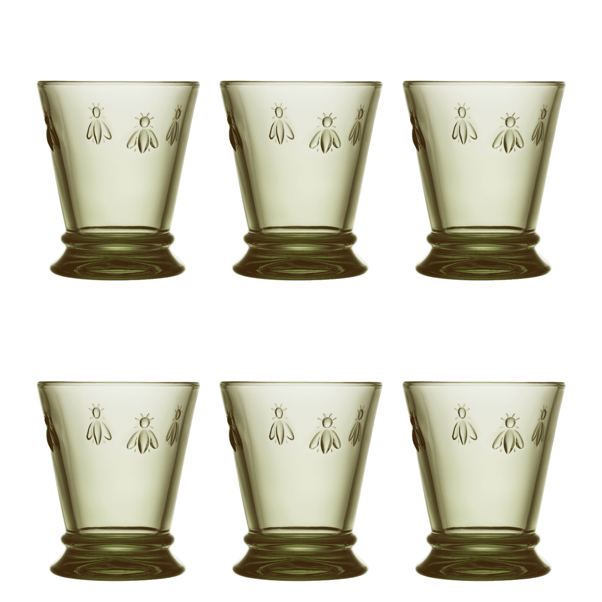 La Rochère Abeille Tumbler 26 cl Olijfgroen - 6 Stuks - Glazen.nl