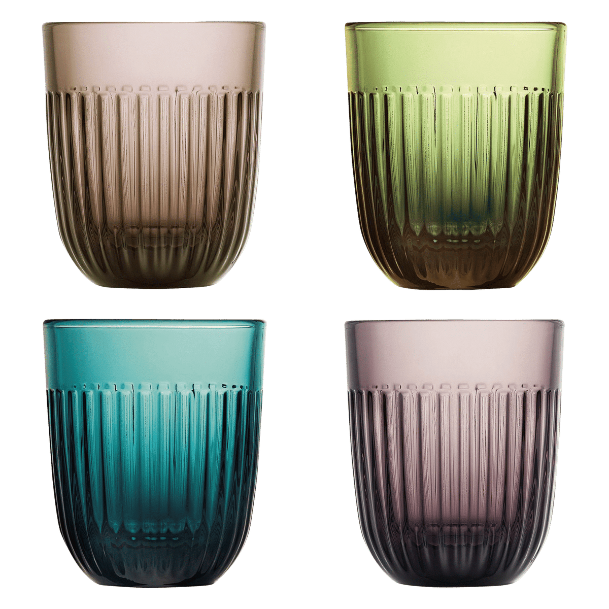 La Rochère Ouessant Tumblers 26 Cl Assorti - 4 Stuks - Glazen.nl