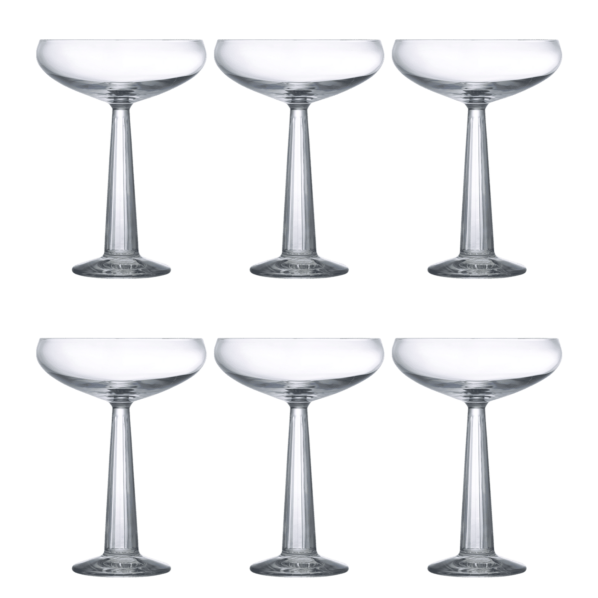 Nude Glass Big Top Champagneglas / Coupe 23,5 Cl - 6 Stuks - Glazen.nl