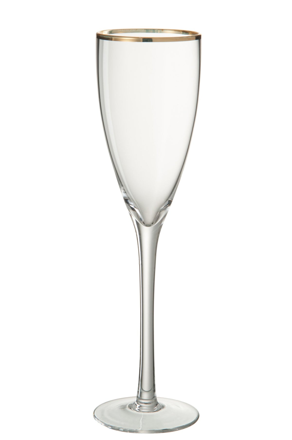 J-Line Champagne Glass 20 cl Gold Rim Transparent/Gold