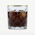 Pasabahce Timeless szklanki 34,5 cl ze złotym rantem – 4 sztuki
