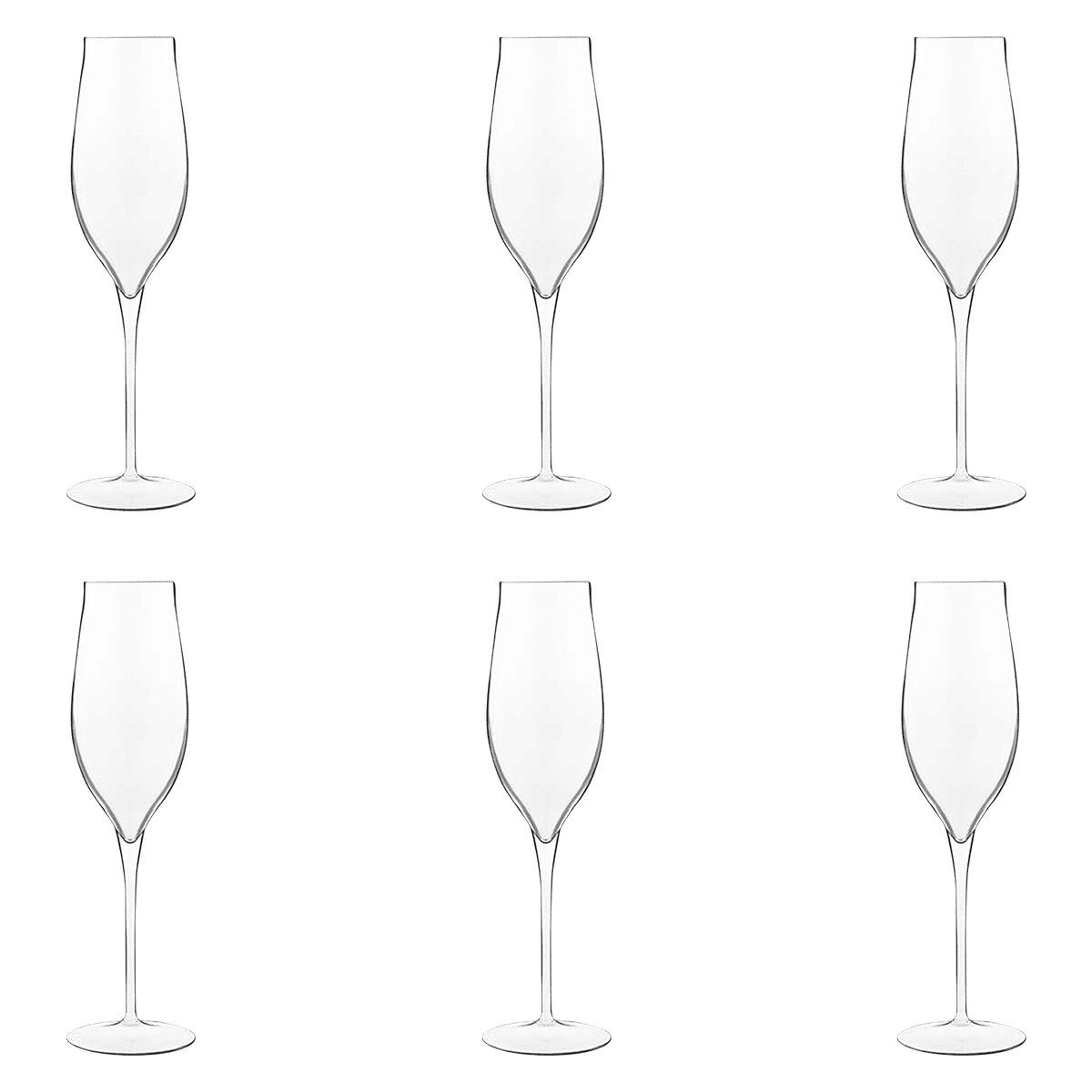 Luigi Bormioli Vinea Champagneglas / Flute 20 Cl Prosecco - 6 Stuks - Glazen.nl