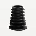 Professional Bar Ribbed Rubber Stoppers, Black – 20 Pieces
