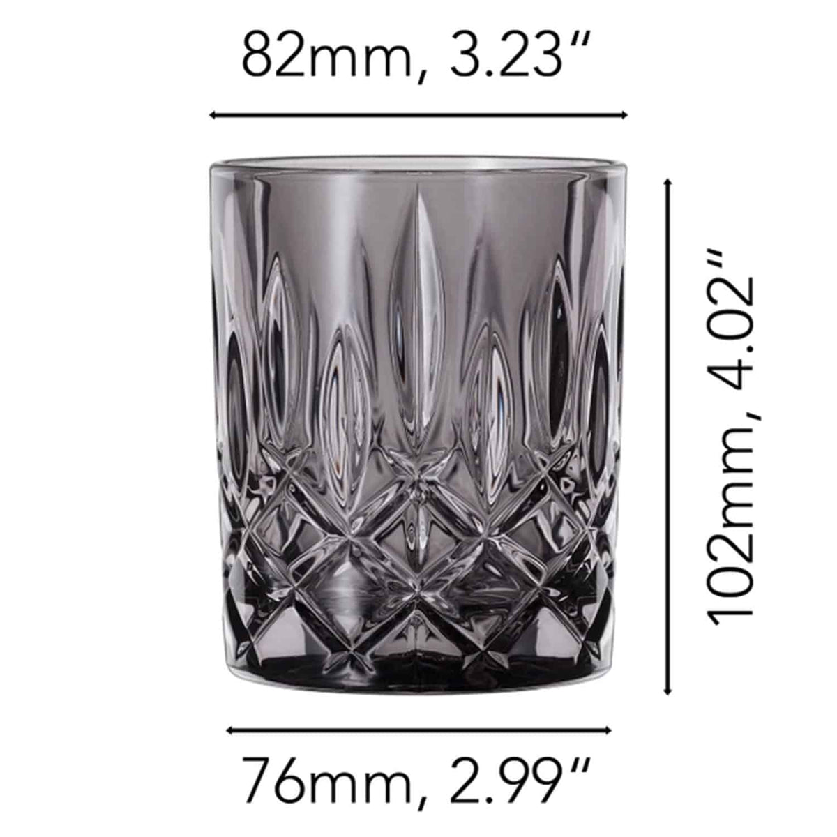 Nachtmann Noblesse Tumbler 29,5 Cl Grijs - 2 Stuks - Glazen.nl