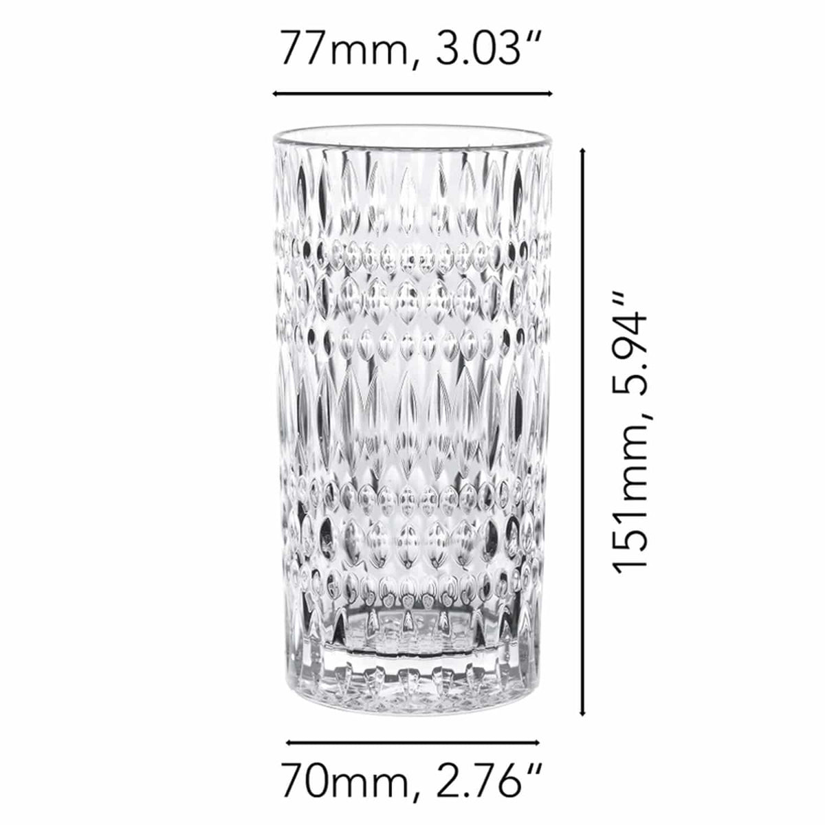 Nachtmann Ethno Longdrinkglas 42,2 Cl Latte Macchiato - 12 Stuks - Glazen.nl