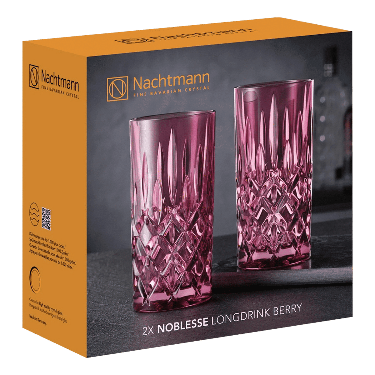 Nachtmann Noblesse Longdrinkglas 39,5 Cl Paars - 2 Stuks - Glazen.nl