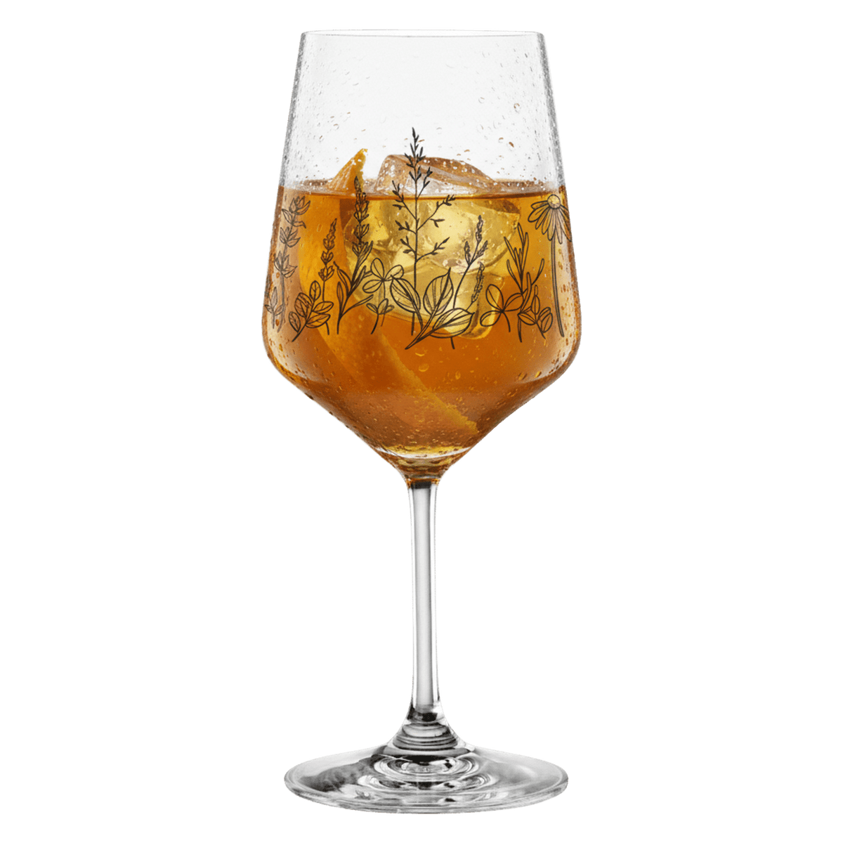 Nachtmann Tattoo Cocktailglas 63 Cl Botanical Zwart - 2 Stuks - Glazen.nl