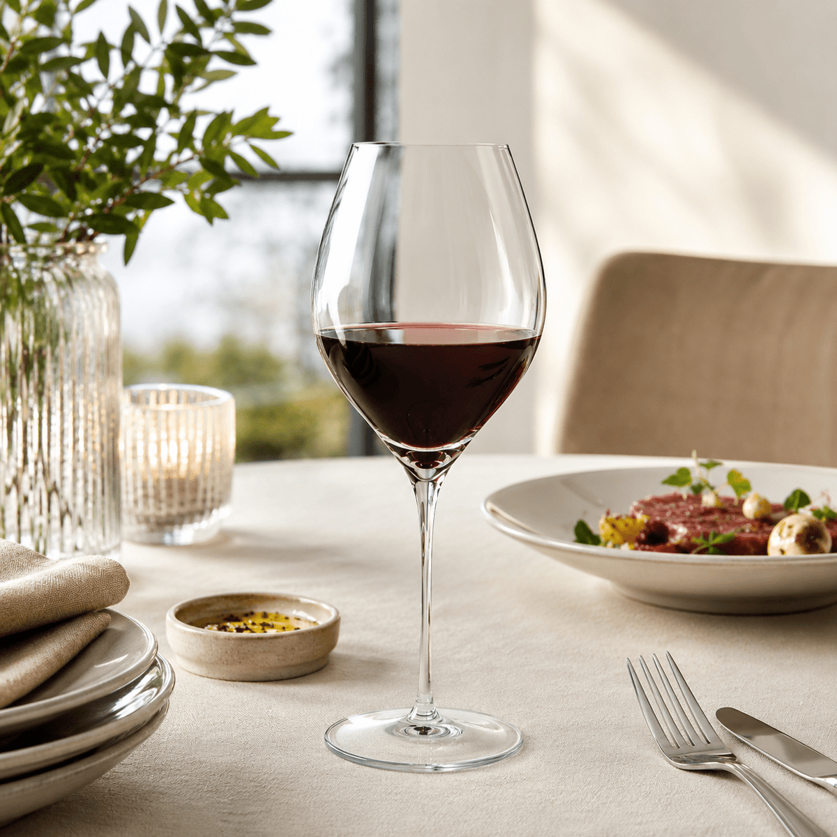 Paradox Cristalin Teseo Bordeaux Wijnglas 67 Cl Handgemaakt - 2 Stuks - Glazen.nl
