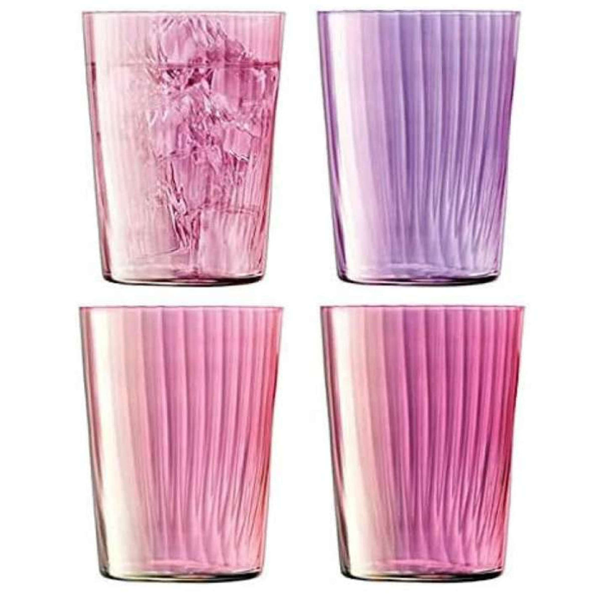 L.S.A. Gems Tumbler 56 Cl Assorted Pink - 4 Pieces