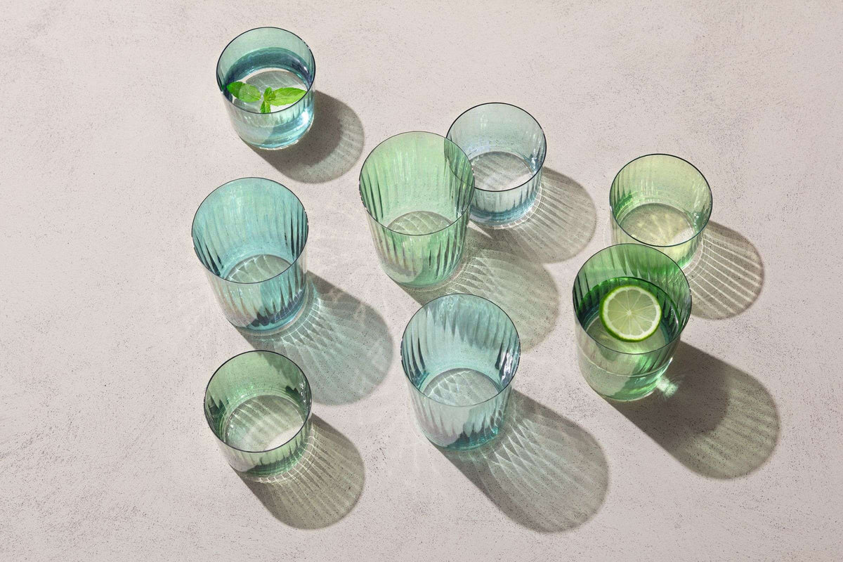 L.S.A. Gems Tumbler 56 Cl Assorted Green - 4 Pieces