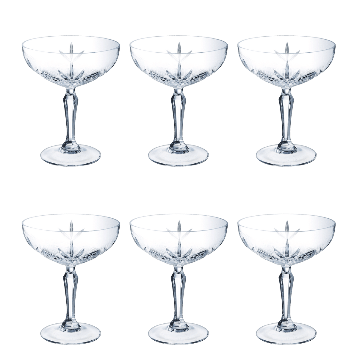 Arcoroc Broadway Champagneglas / Coupe 25 Cl - 6 Stuks - Glazen.nl