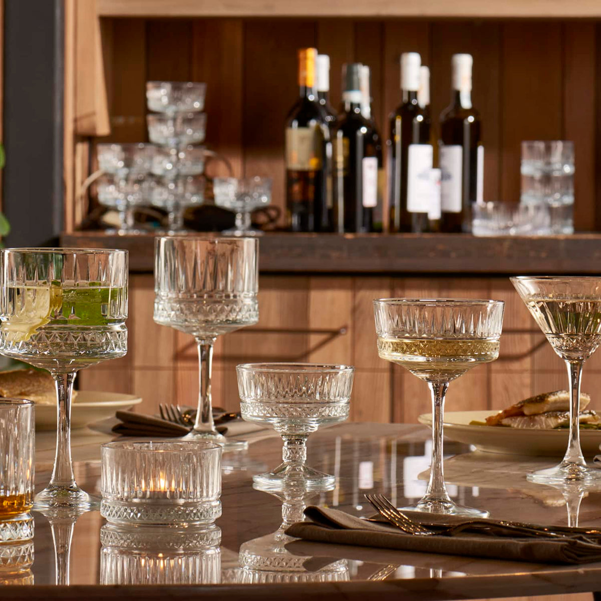 Pasabahce Elysia Champagneglas / Coupe 26 Cl Gouden Rand - 4 Stuks - Glazen.nl