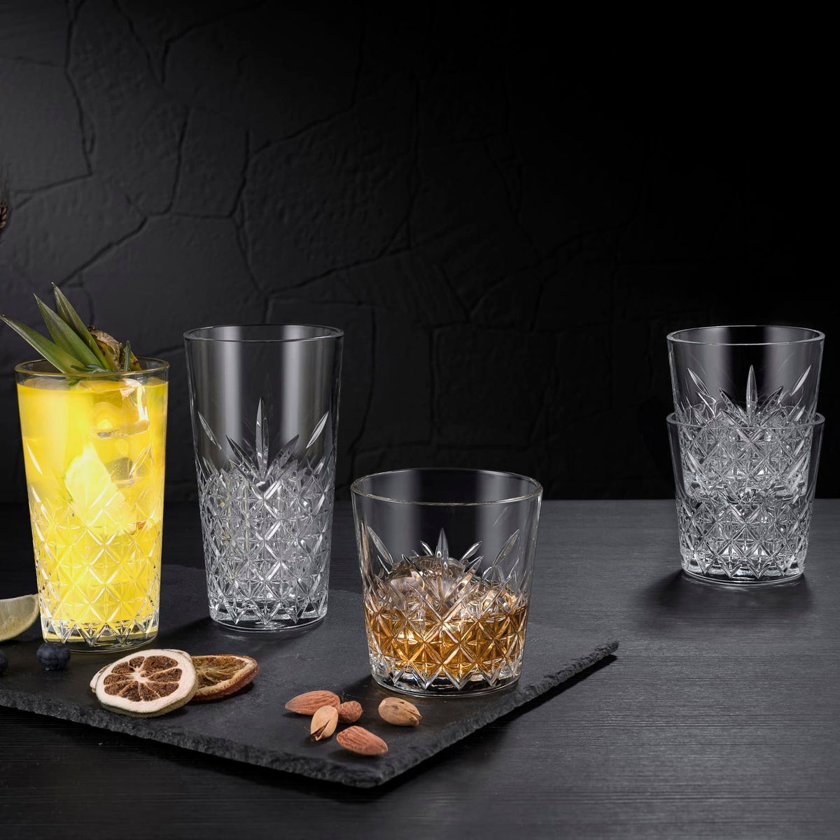 Pasabahce Timeless Longdrinkglas 35,5 Cl Stapelbaar - 6 Stuks - Glazen.nl