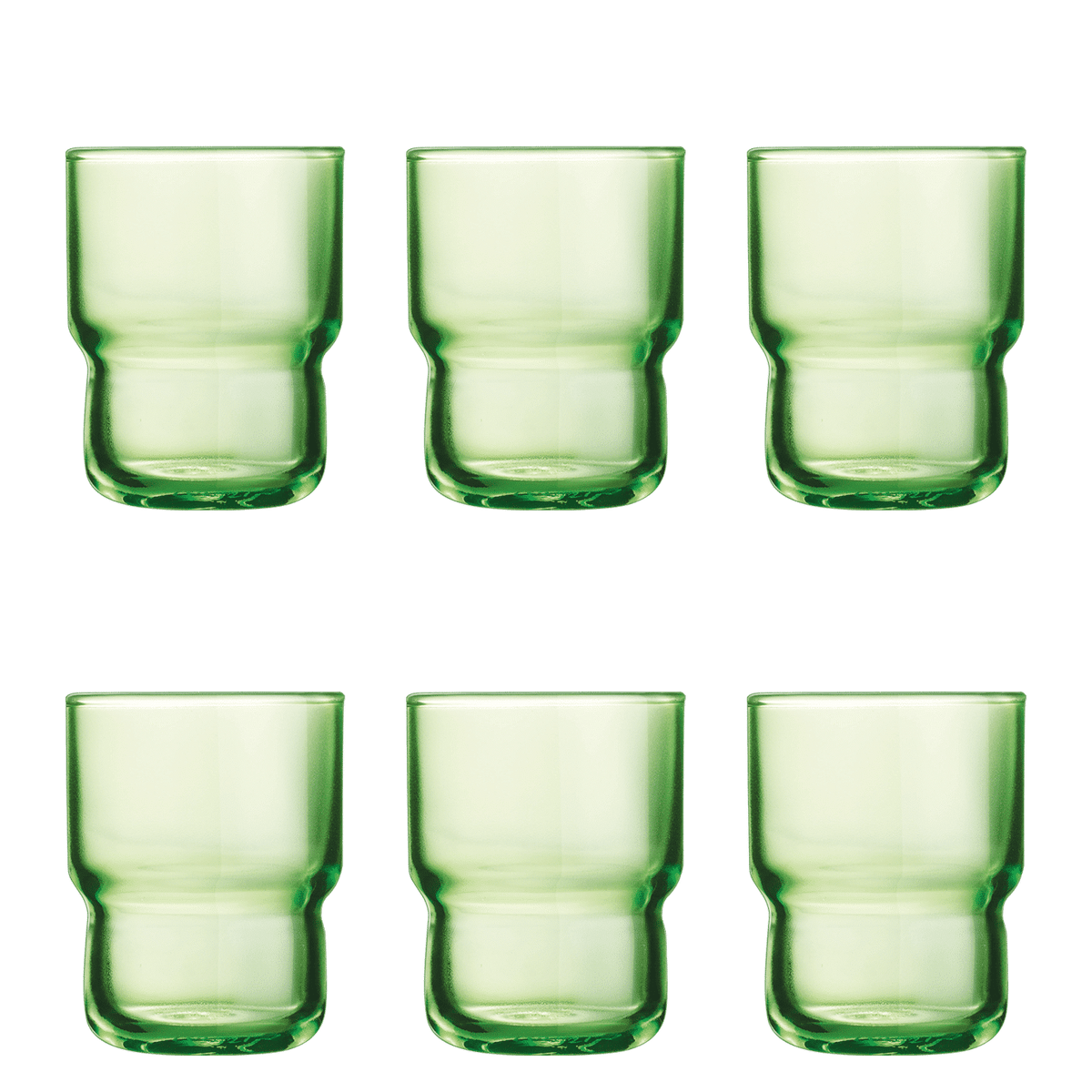 Arcoroc Log Tumbler 16 Cl Groen - 6 Stuks - Glazen.nl