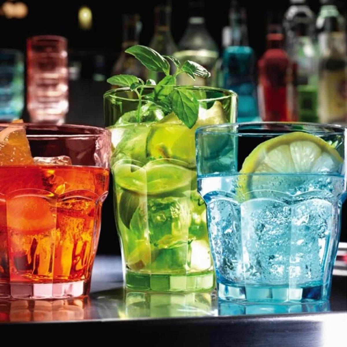 Bormioli Rocco Rock Bar Tumbler 27 Cl Groen - 6 Stuks - Glazen.nl
