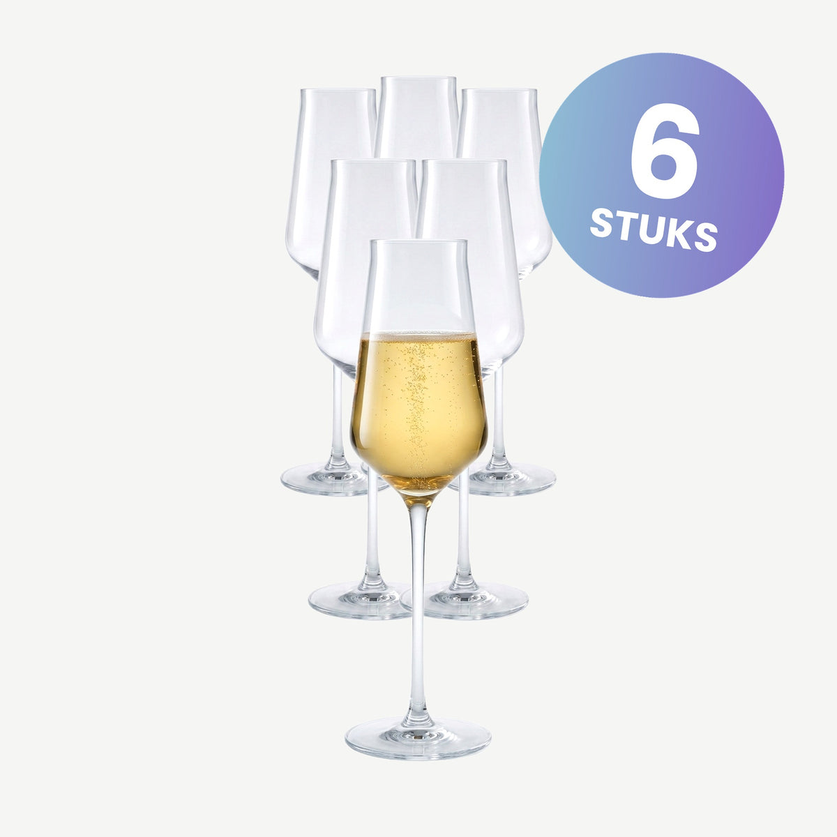 Chef & Sommelier Reveal Up Champagneglas / Flute 21 Cl - set van 6 glazen