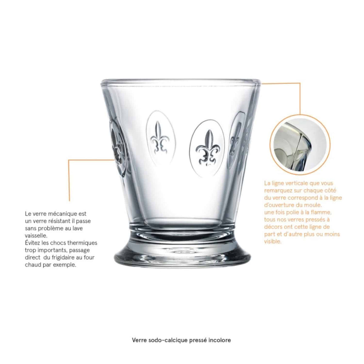 La Rochère Fleur De Lys Tumbler 25 cl - 6 Stuks - Glazen.nl