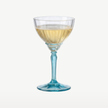 Bormioli Rocco Florian kieliszki do szampana / coupe 24 cl jasnoniebieskie – 4 sztuki
