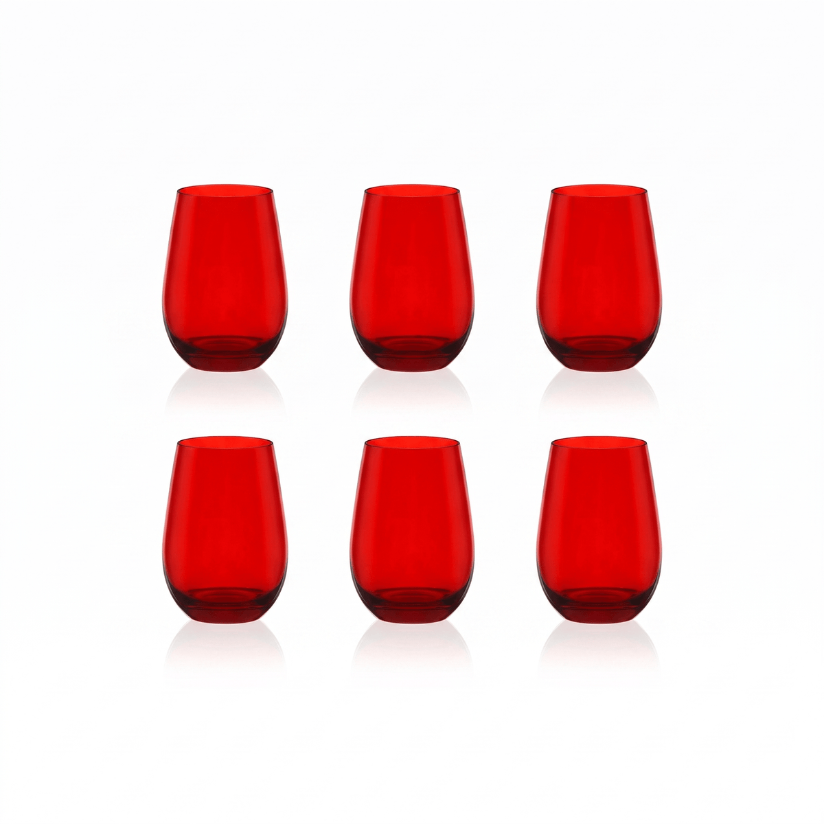 Stölzle Lausitz Elements Tumbler 46.5 Cl Rood - 6 Stuks - Glazen.nl