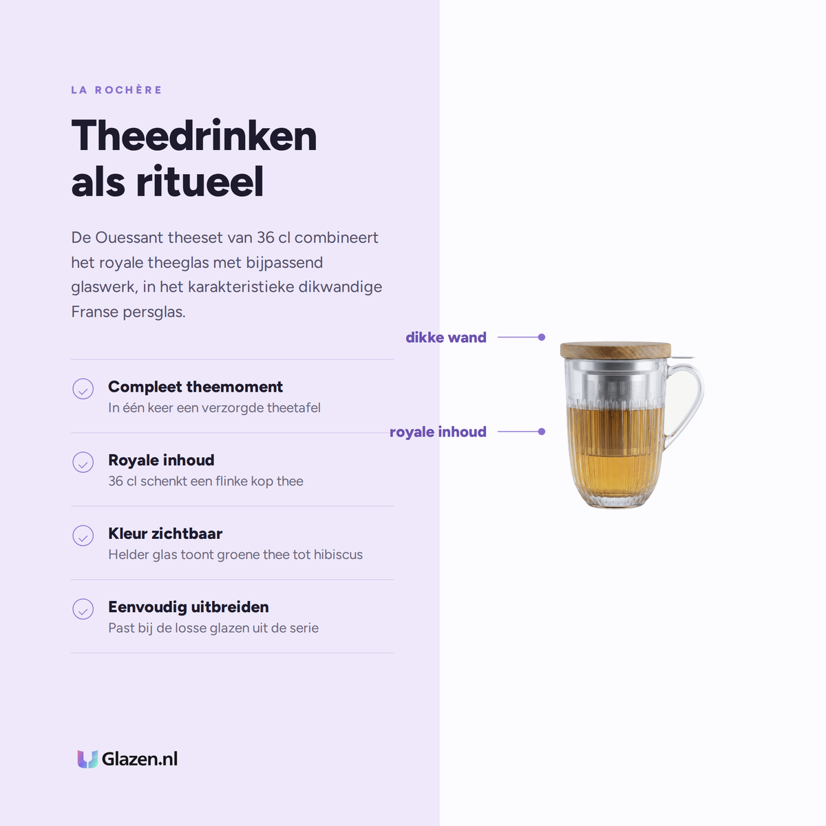 Eigenschappen van La Rochère Ouessant Theeset 36 Cl