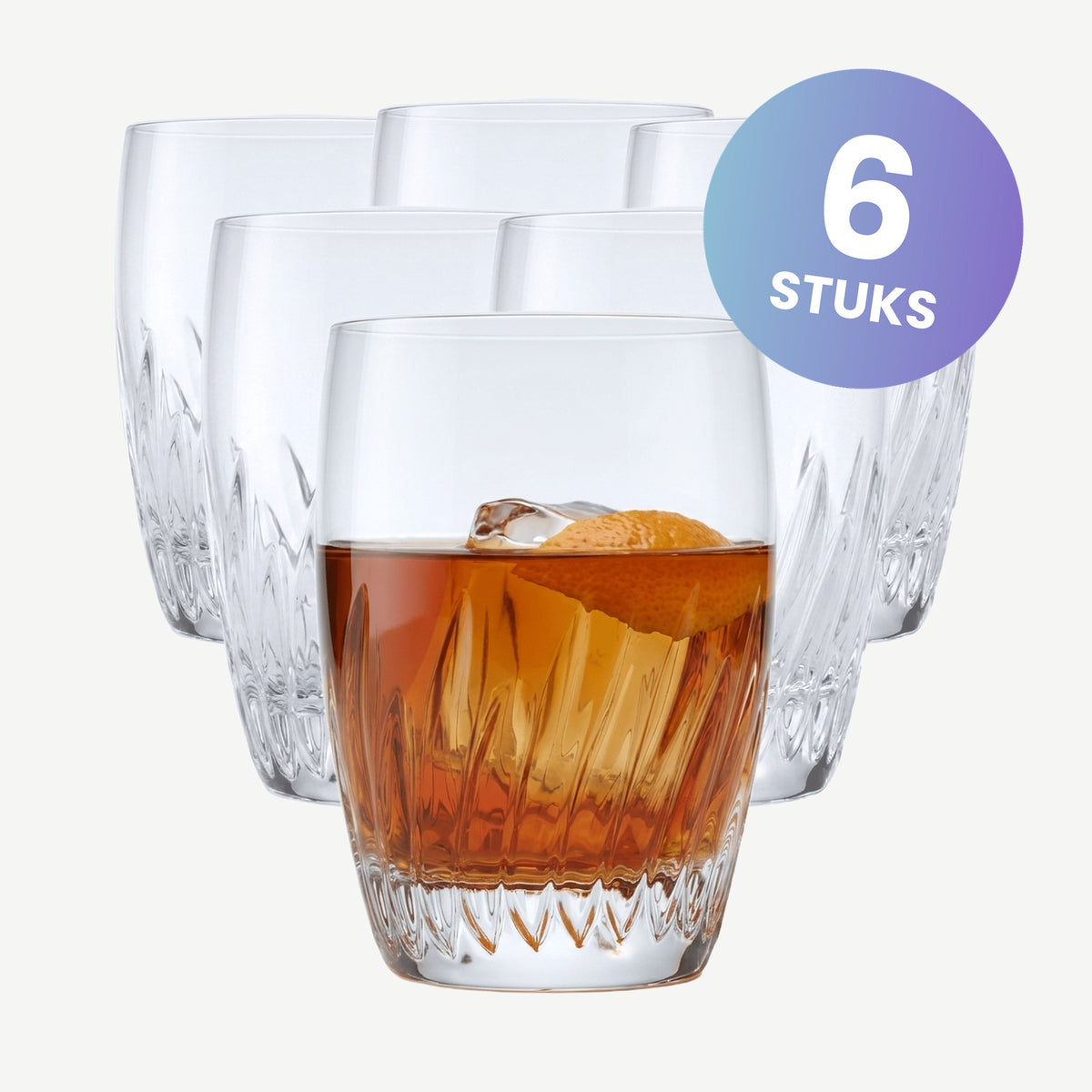 Luigi Bormioli Incanto Tumbler D.O.F. 34,5 Cl  - set van 6 glazen