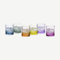 RCR Brillante – kolorowe szklanki 34 cl – 6 sztuk