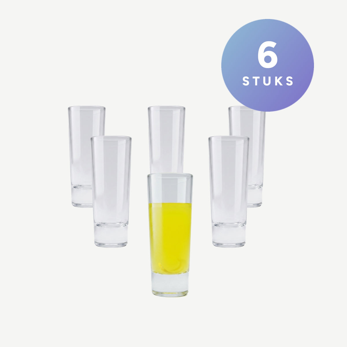 Set van 6 stuks Royal Leerdam Party At Home Borrelglas 4 Cl
